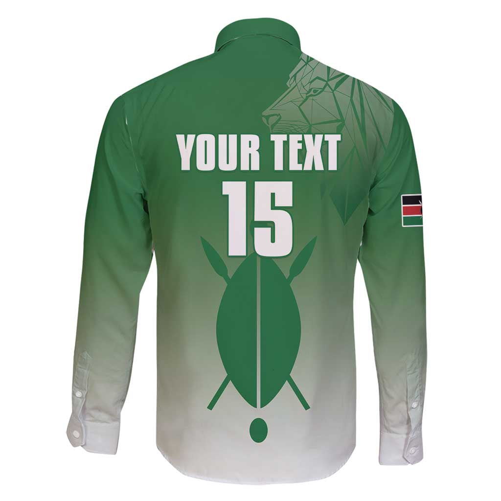 Custom Kenya Football Family Matching Long Sleeve Bodycon Dress and Hawaiian Shirt Go Champions Harambee Stars - Wonder Print Shop