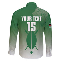 Custom Kenya Football Family Matching Long Sleeve Bodycon Dress and Hawaiian Shirt Go Champions Harambee Stars - Wonder Print Shop