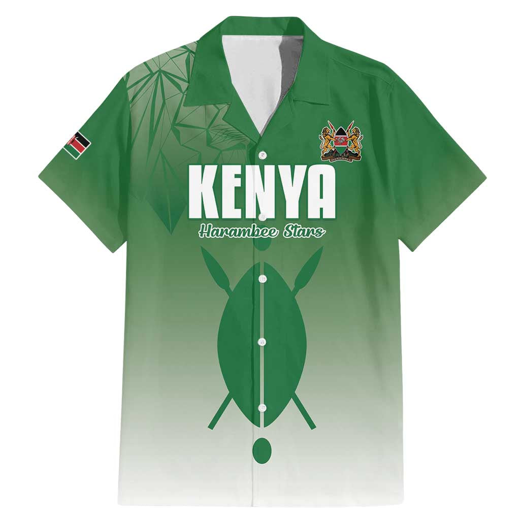 Custom Kenya Football Family Matching Mermaid Dress and Hawaiian Shirt Go Champions Harambee Stars - Wonder Print Shop