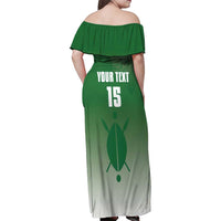 Custom Kenya Football Family Matching Off Shoulder Maxi Dress and Hawaiian Shirt Go Champions Harambee Stars - Wonder Print Shop