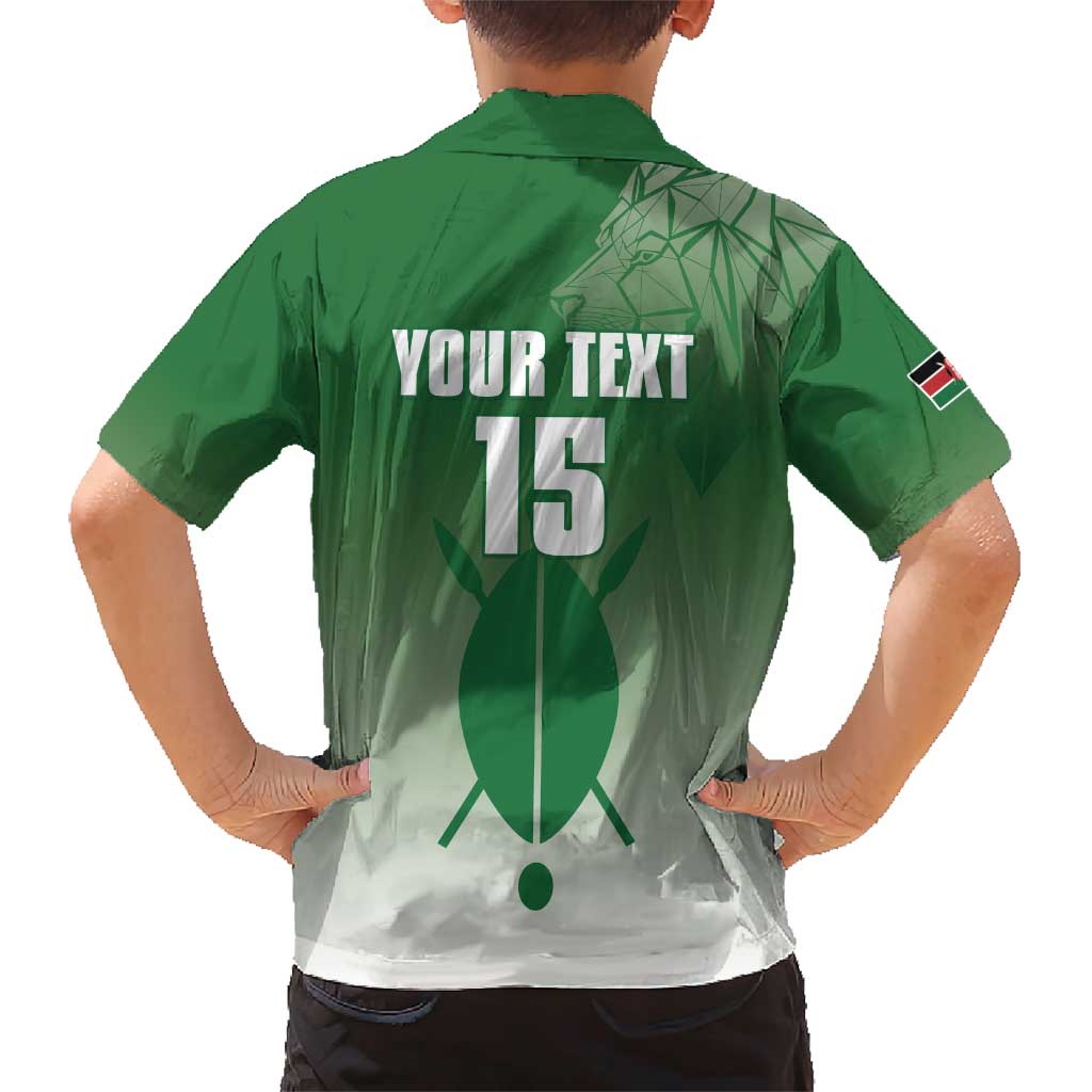 Custom Kenya Football Family Matching Short Sleeve Bodycon Dress and Hawaiian Shirt Go Champions Harambee Stars - Wonder Print Shop