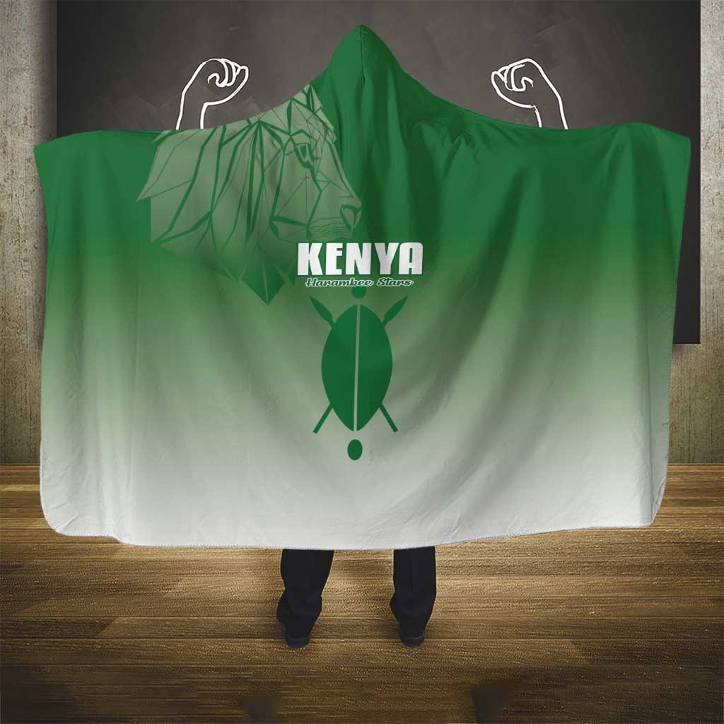 Kenya Football Hooded Blanket Go Champions Harambee Stars - Wonder Print Shop