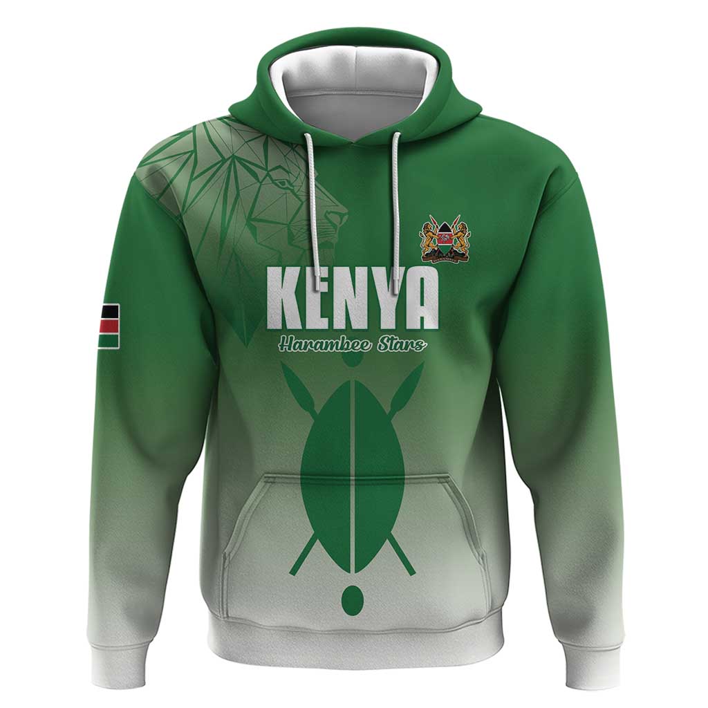 Custom Kenya Football Hoodie Go Champions Harambee Stars - Wonder Print Shop