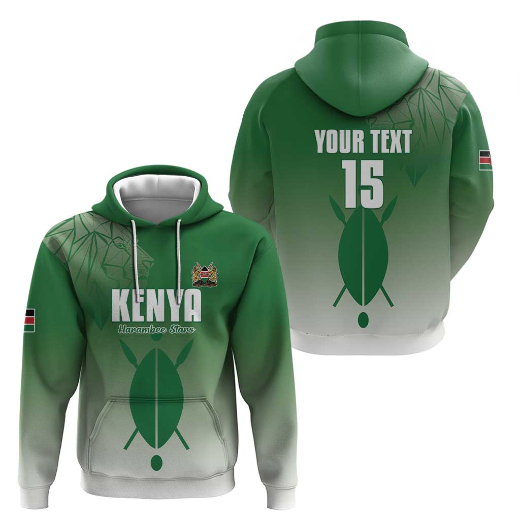 Custom Kenya Football Hoodie Go Champions Harambee Stars - Wonder Print Shop
