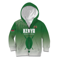 Custom Kenya Football Kid Hoodie Go Champions Harambee Stars - Wonder Print Shop
