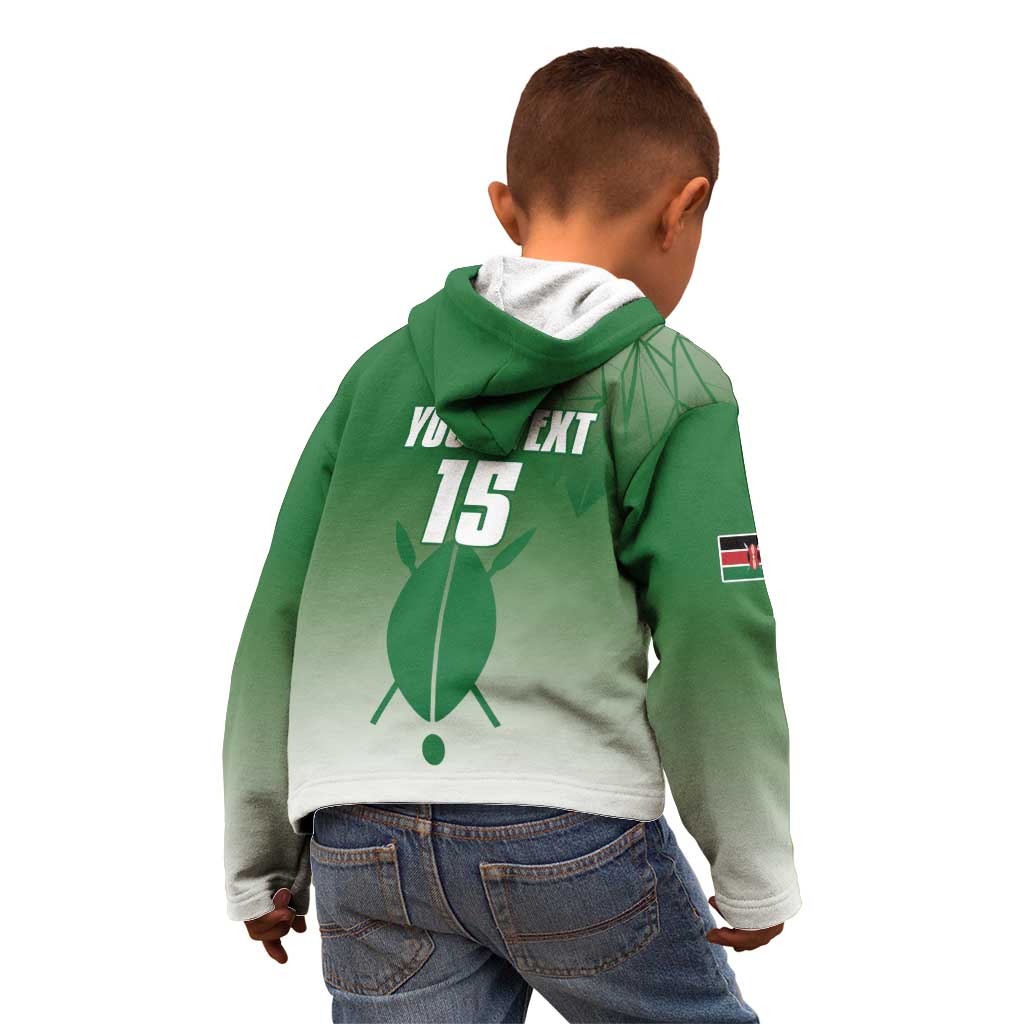 Custom Kenya Football Kid Hoodie Go Champions Harambee Stars - Wonder Print Shop
