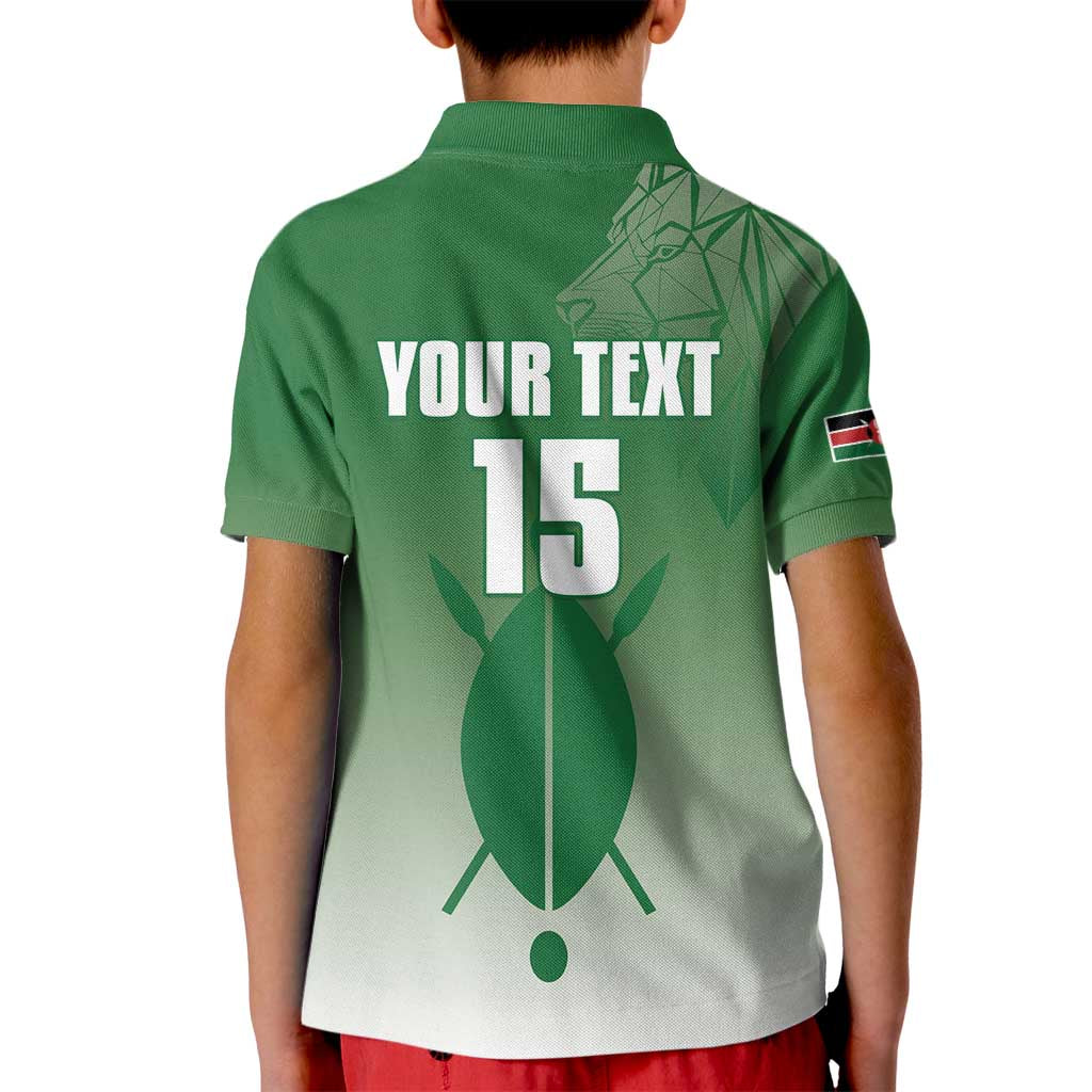 Custom Kenya Football Kid Polo Shirt Go Champions Harambee Stars - Wonder Print Shop