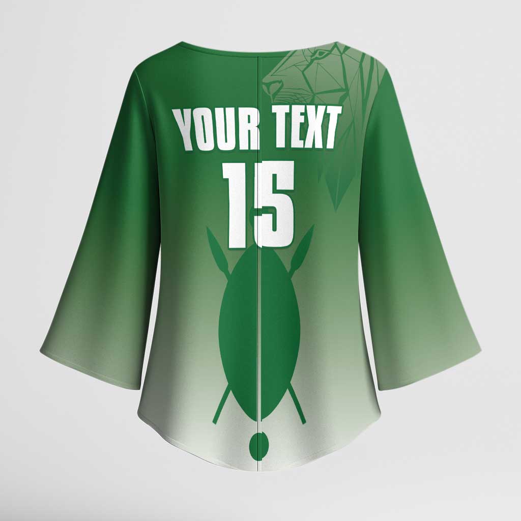 Custom Kenya Football Kimono Sleeve Blouse Go Champions Harambee Stars - Wonder Print Shop