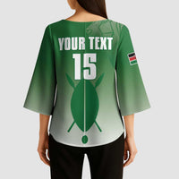 Custom Kenya Football Kimono Sleeve Blouse Go Champions Harambee Stars - Wonder Print Shop