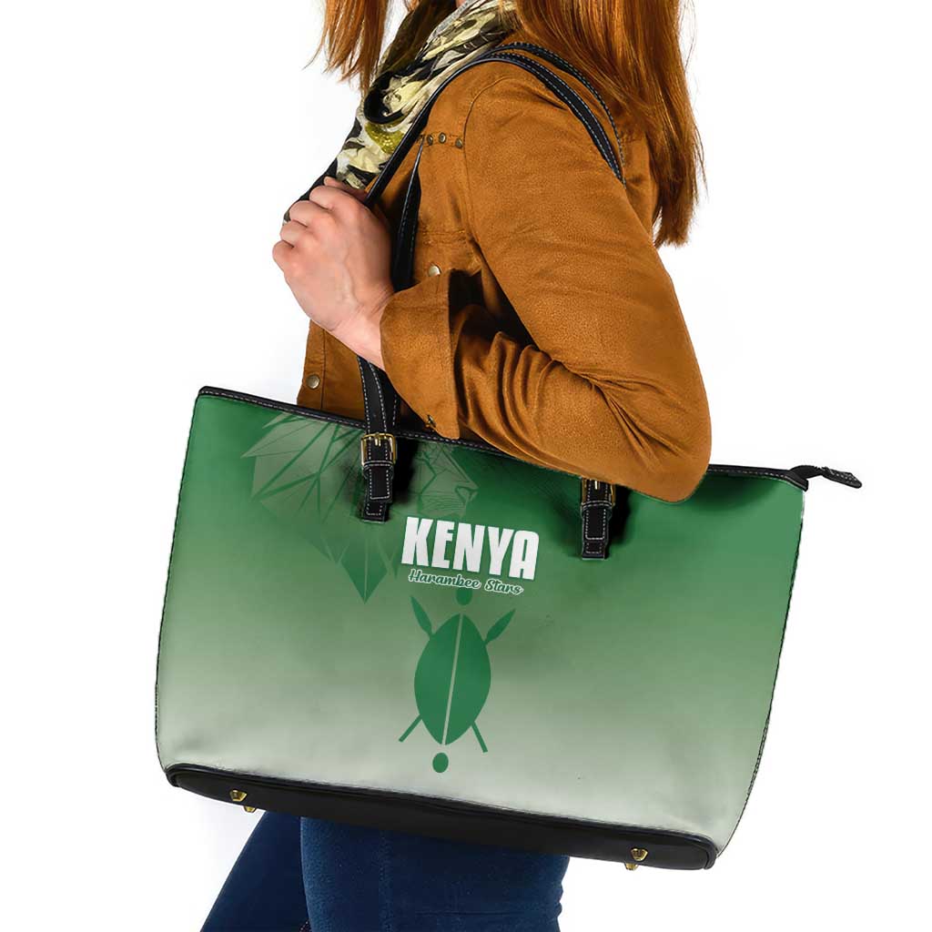 Kenya Football Leather Tote Bag Go Champions Harambee Stars - Wonder Print Shop