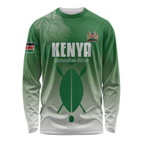 Custom Kenya Football Long Sleeve Shirt Go Champions Harambee Stars - Wonder Print Shop