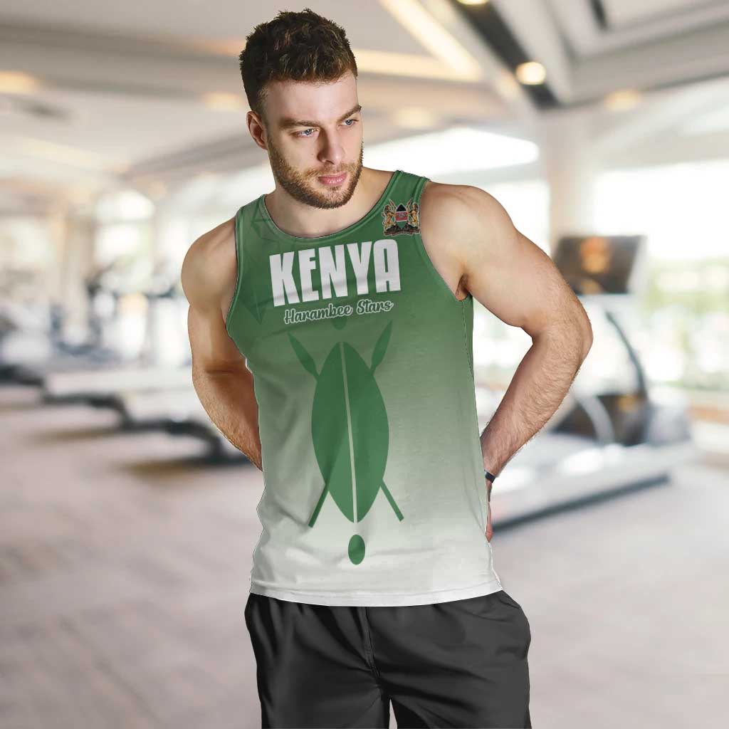 Custom Kenya Football Men Tank Top Go Champions Harambee Stars - Wonder Print Shop