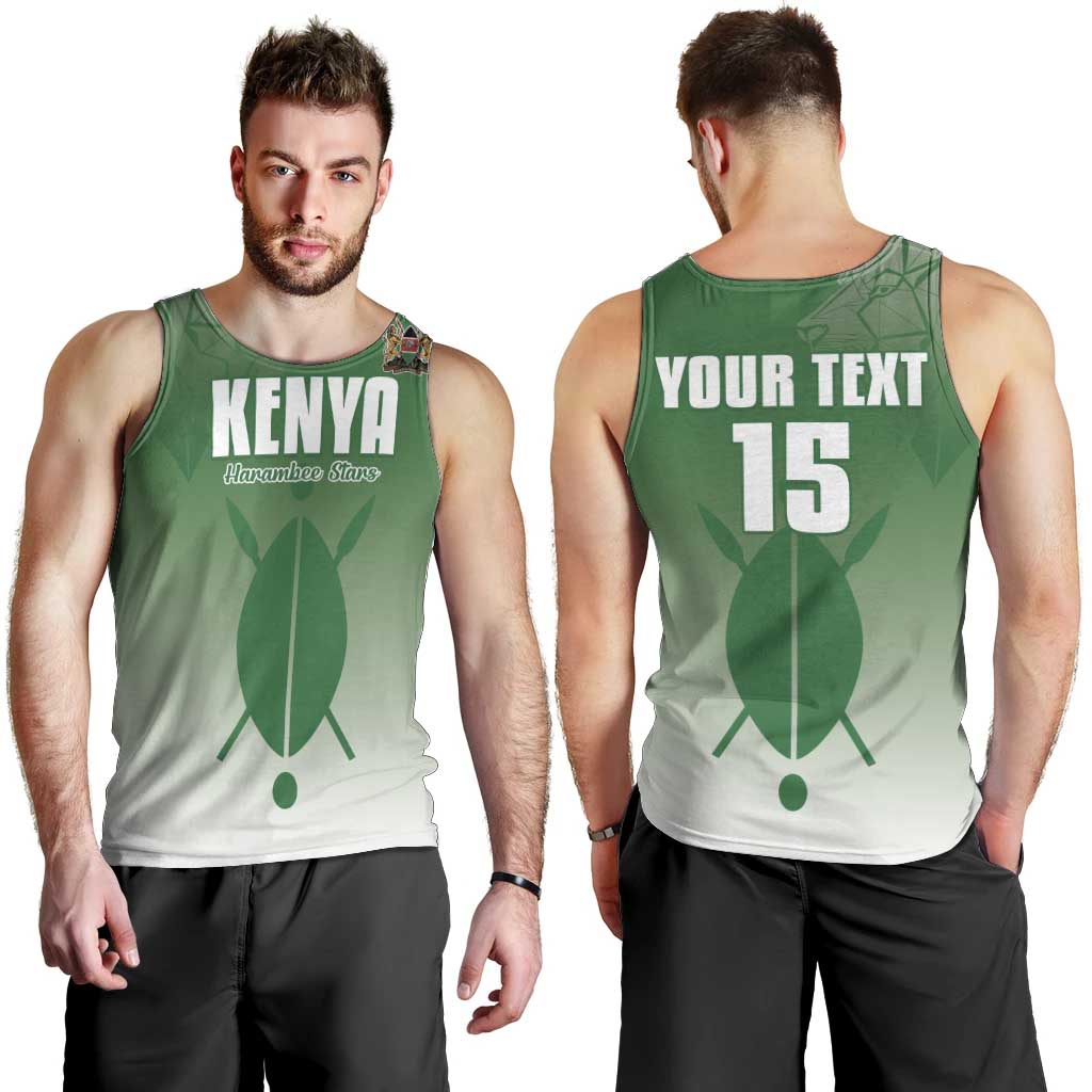 Custom Kenya Football Men Tank Top Go Champions Harambee Stars - Wonder Print Shop