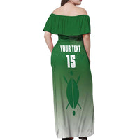 Custom Kenya Football Off Shoulder Maxi Dress Go Champions Harambee Stars - Wonder Print Shop