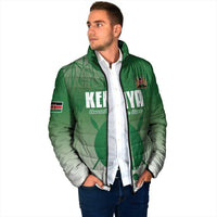 Custom Kenya Football Padded Jacket Go Champions Harambee Stars - Wonder Print Shop