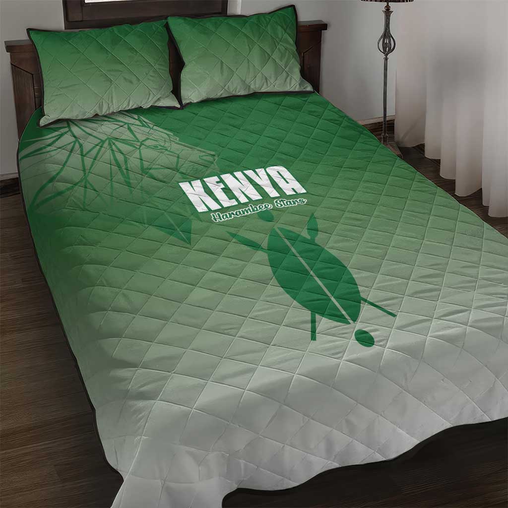 Kenya Football Quilt Bed Set Go Champions Harambee Stars - Wonder Print Shop