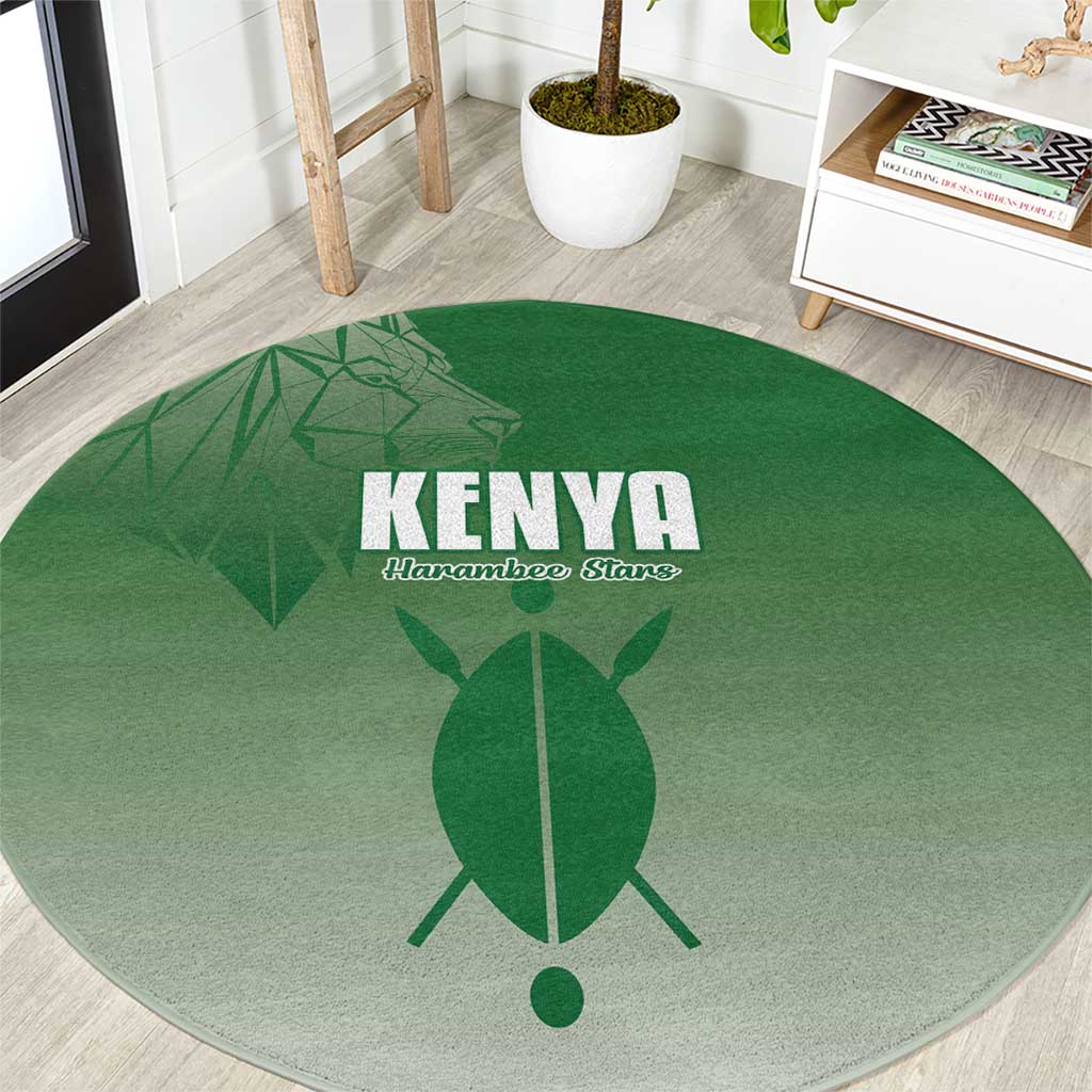 Kenya Football Round Carpet Go Champions Harambee Stars - Wonder Print Shop