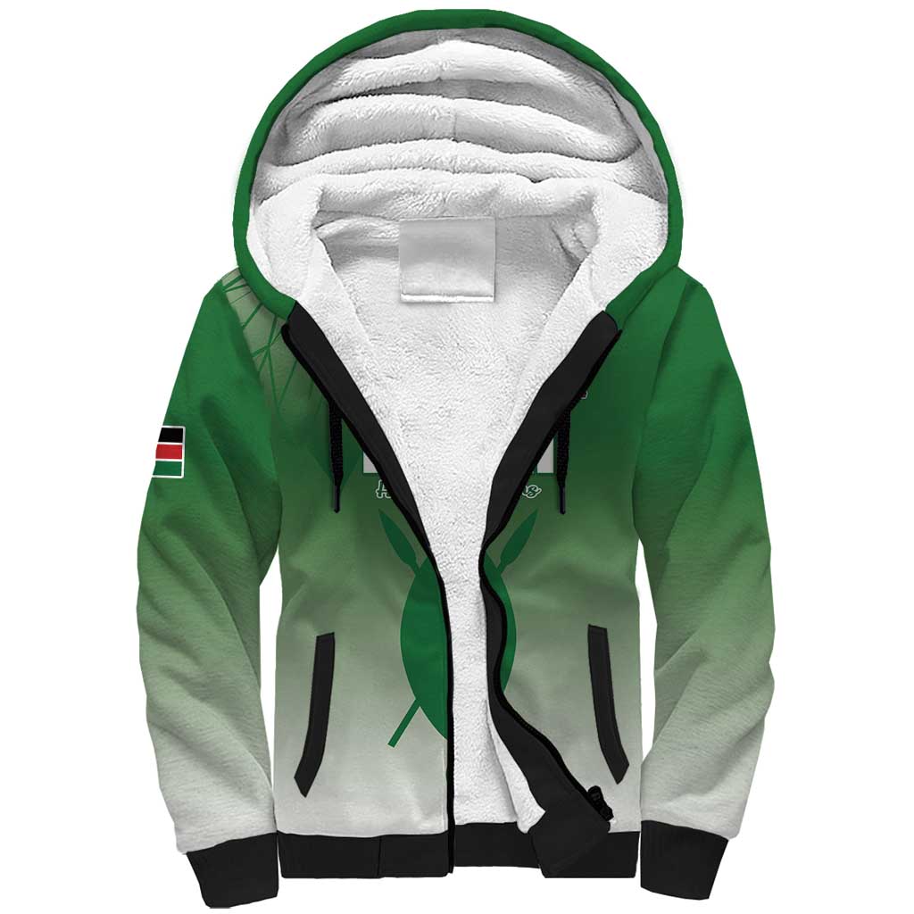 Custom Kenya Football Sherpa Hoodie Go Champions Harambee Stars - Wonder Print Shop