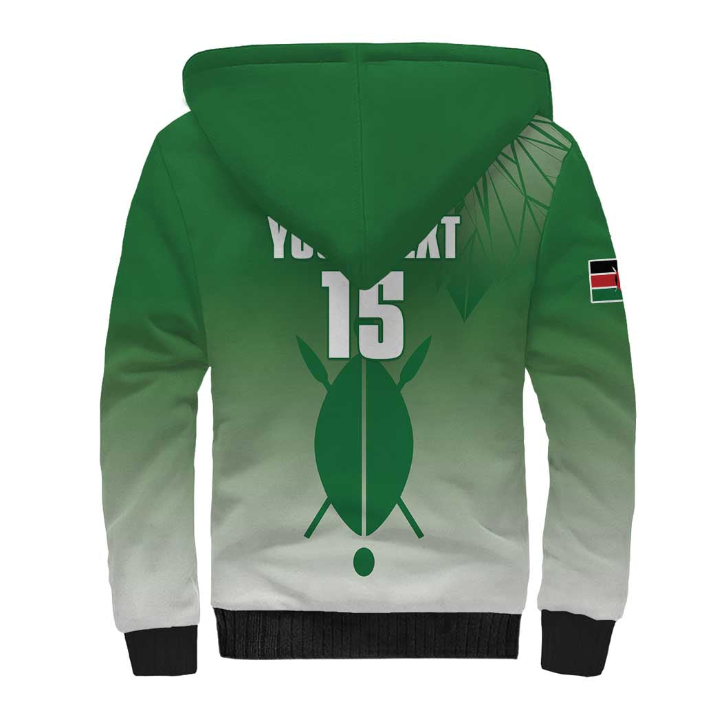 Custom Kenya Football Sherpa Hoodie Go Champions Harambee Stars - Wonder Print Shop