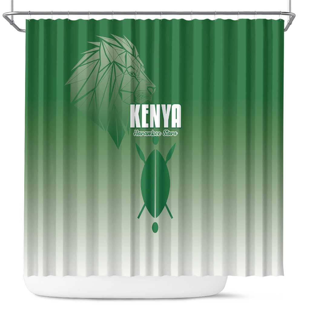 Kenya Football Shower Curtain Go Champions Harambee Stars - Wonder Print Shop