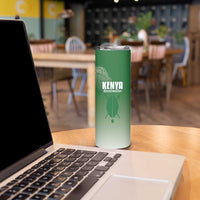 Custom Kenya Football Skinny Tumbler Go Champions Harambee Stars - Wonder Print Shop