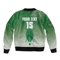 Custom Kenya Football Sleeve Zip Bomber Jacket Go Champions Harambee Stars - Wonder Print Shop