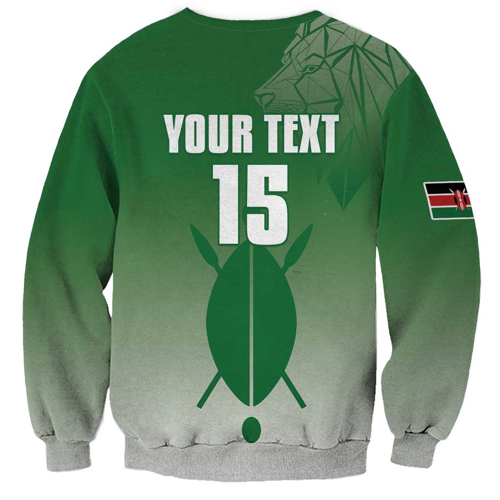 Custom Kenya Football Sweatshirt Go Champions Harambee Stars - Wonder Print Shop