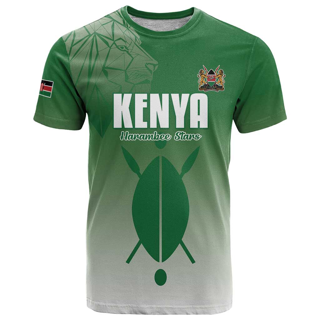 Custom Kenya Football T Shirt Go Champions Harambee Stars - Wonder Print Shop