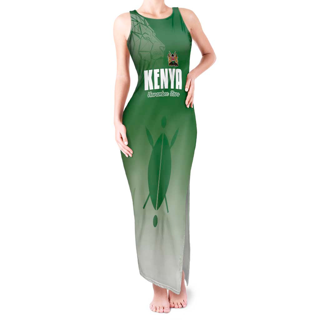 Custom Kenya Football Tank Maxi Dress Go Champions Harambee Stars - Wonder Print Shop