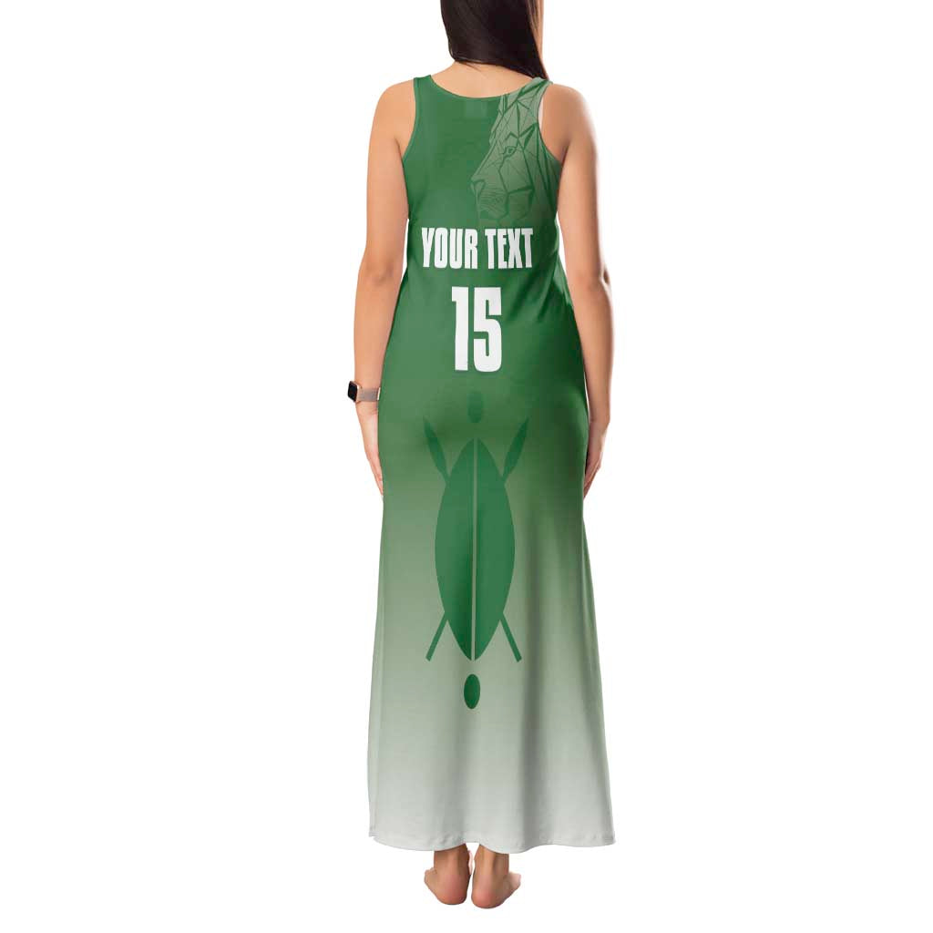 Custom Kenya Football Tank Maxi Dress Go Champions Harambee Stars - Wonder Print Shop