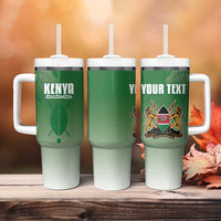Custom Kenya Football Tumbler With Handle Go Champions Harambee Stars - Wonder Print Shop