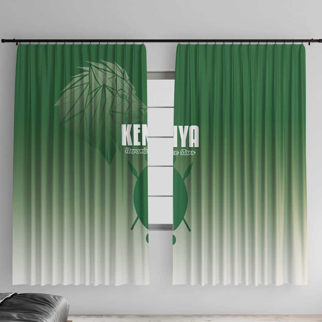 Kenya Football Window Curtain Go Champions Harambee Stars - Wonder Print Shop