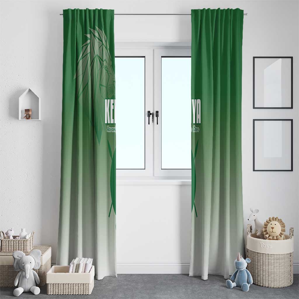Kenya Football Window Curtain Go Champions Harambee Stars - Wonder Print Shop