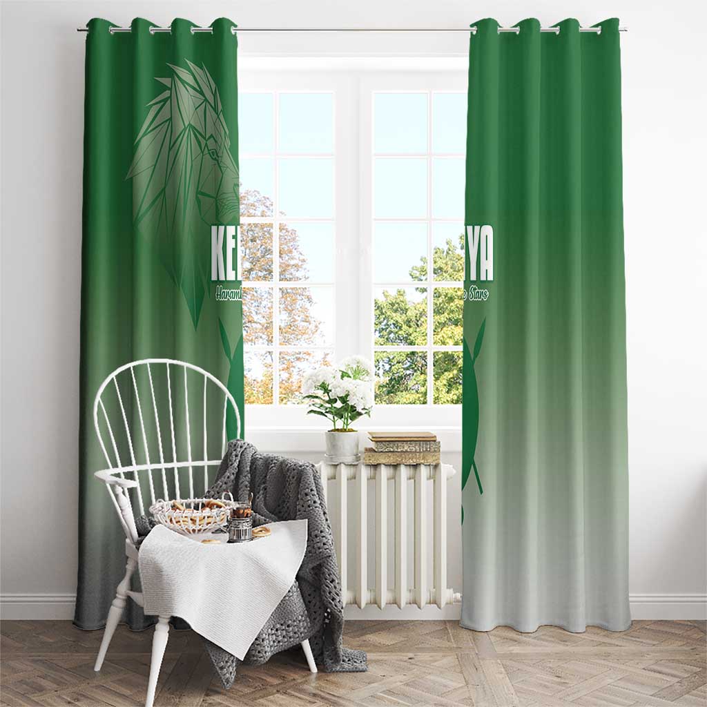 Kenya Football Window Curtain Go Champions Harambee Stars - Wonder Print Shop