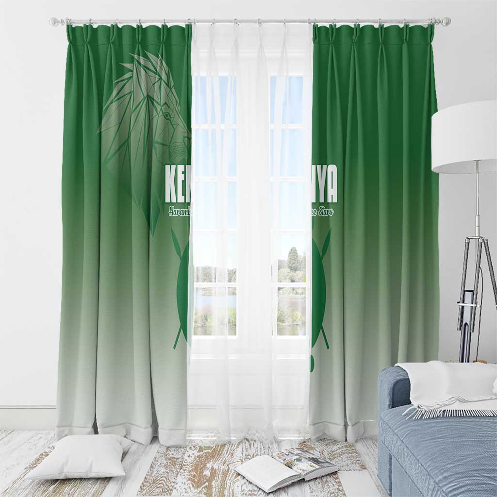 Kenya Football Window Curtain Go Champions Harambee Stars - Wonder Print Shop