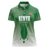 Custom Kenya Football Women Polo Shirt Go Champions Harambee Stars - Wonder Print Shop