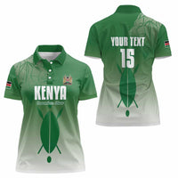 Custom Kenya Football Women Polo Shirt Go Champions Harambee Stars - Wonder Print Shop