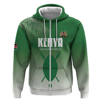 Custom Kenya Football Zip Hoodie Go Champions Harambee Stars - Wonder Print Shop