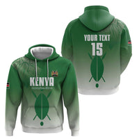 Custom Kenya Football Zip Hoodie Go Champions Harambee Stars - Wonder Print Shop