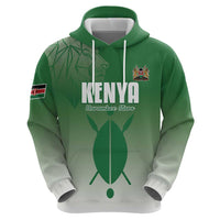 Custom Kenya Football Zip Hoodie Go Champions Harambee Stars - Wonder Print Shop