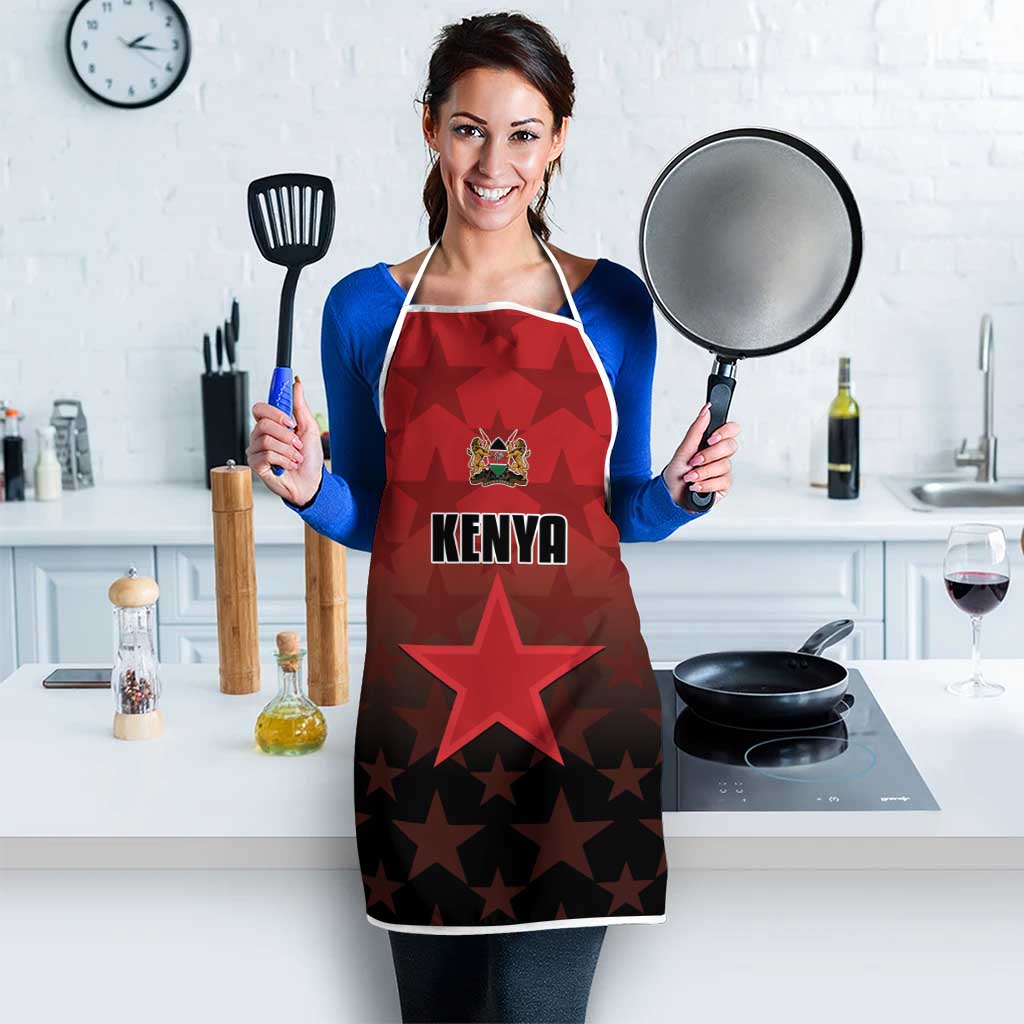 Kenya Football Apron Go Harambee Stars - Red Jersey - Wonder Print Shop