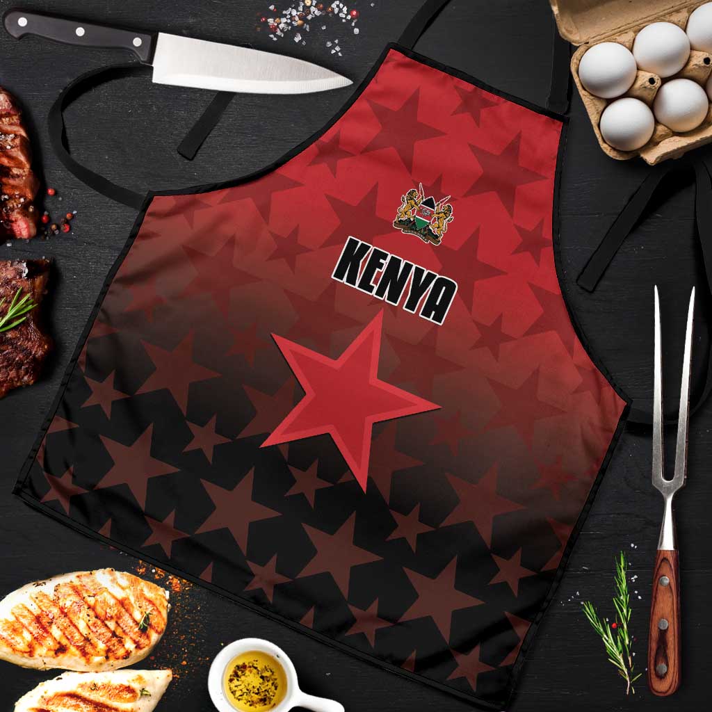 Kenya Football Apron Go Harambee Stars - Red Jersey - Wonder Print Shop