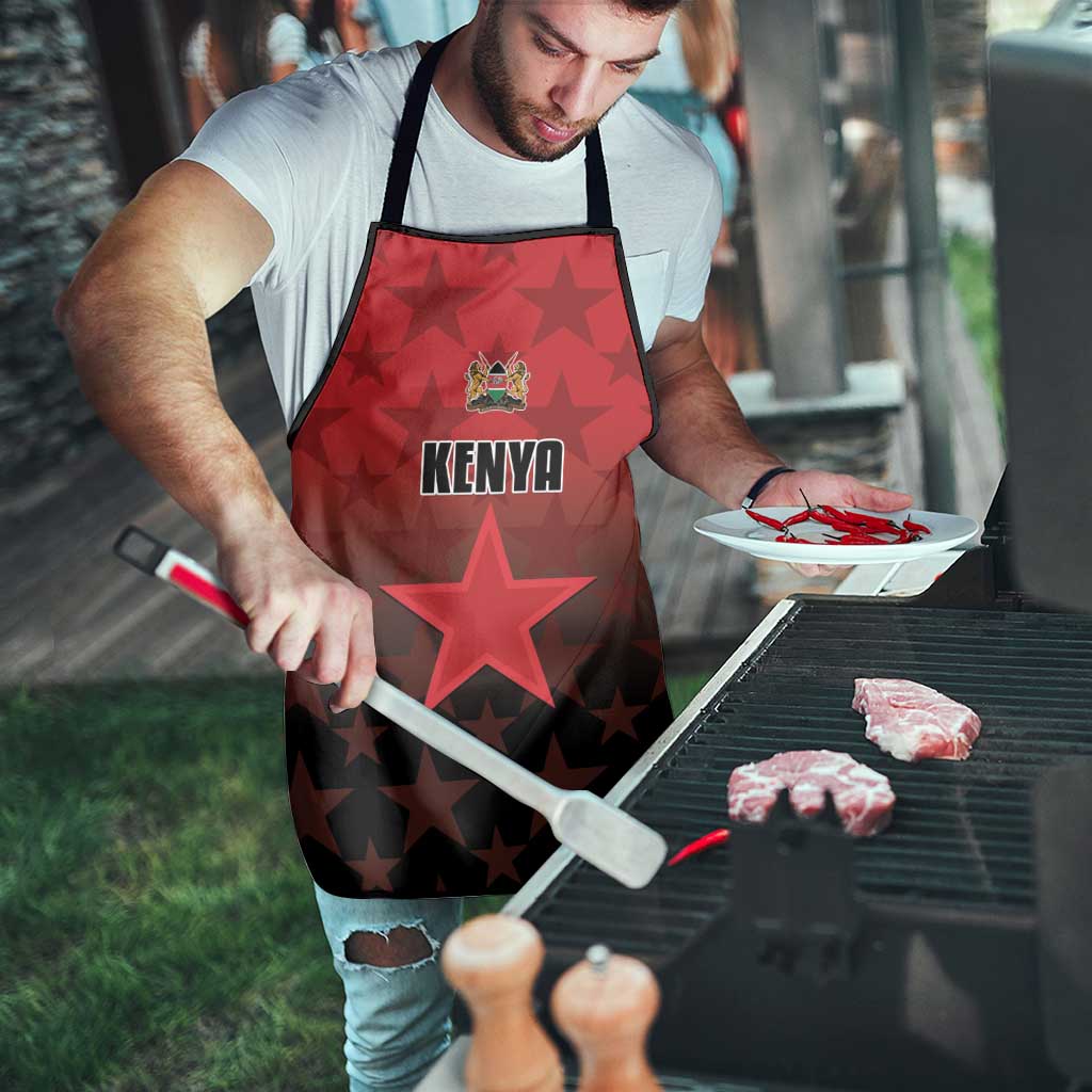 Kenya Football Apron Go Harambee Stars - Red Jersey - Wonder Print Shop