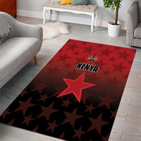 Kenya Football Area Rug Go Harambee Stars - Red Jersey - Wonder Print Shop