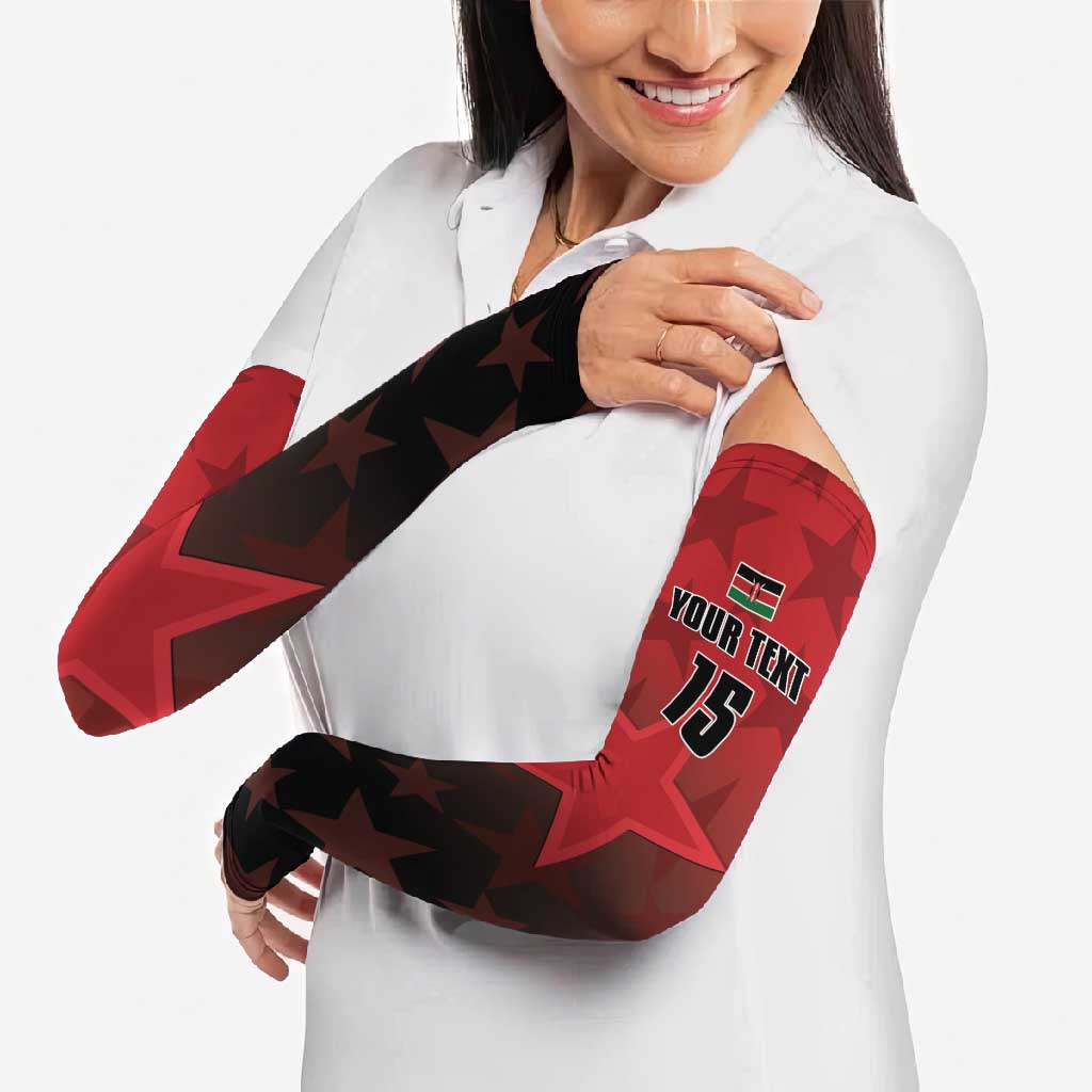 Kenya Football Arm Sleeves Go Harambee Stars - Red Jersey - Wonder Print Shop