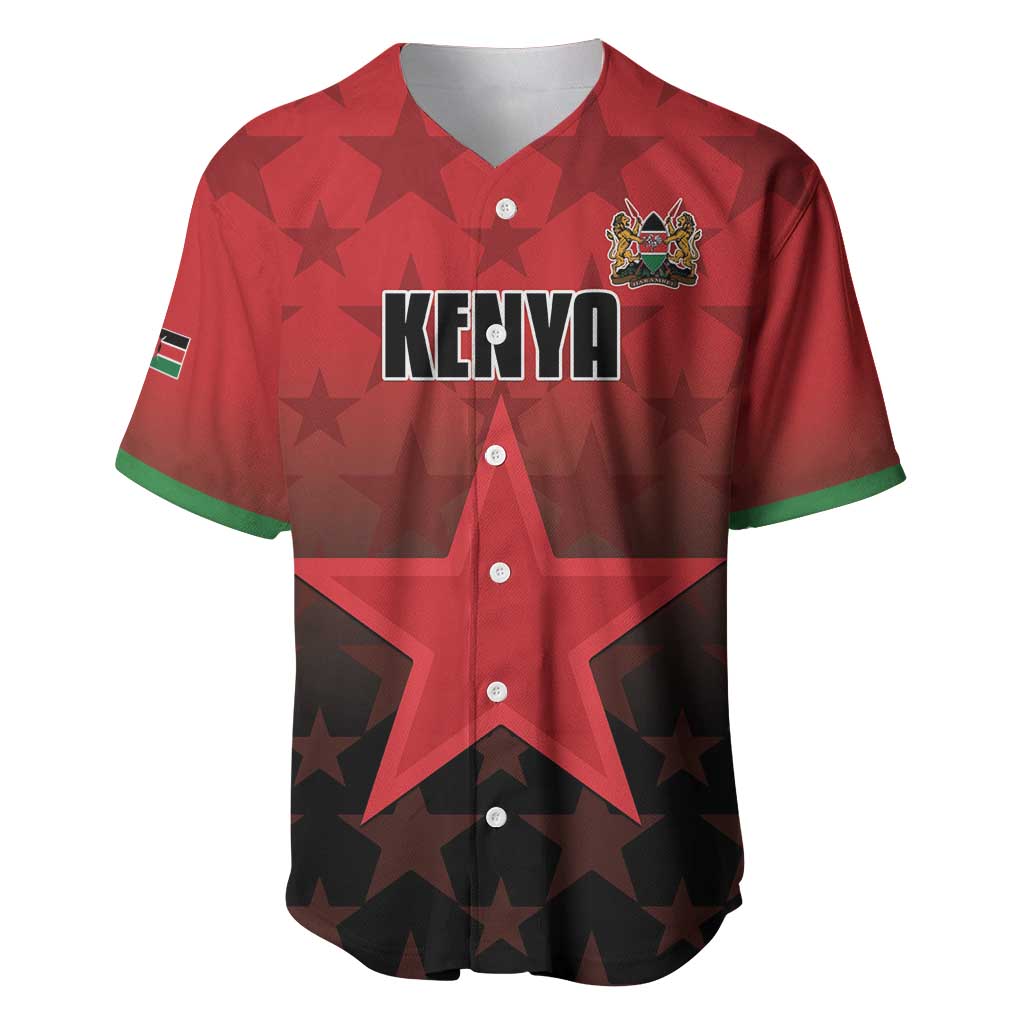 Custom Kenya Football Baseball Jersey Go Harambee Stars - Red Jersey - Wonder Print Shop