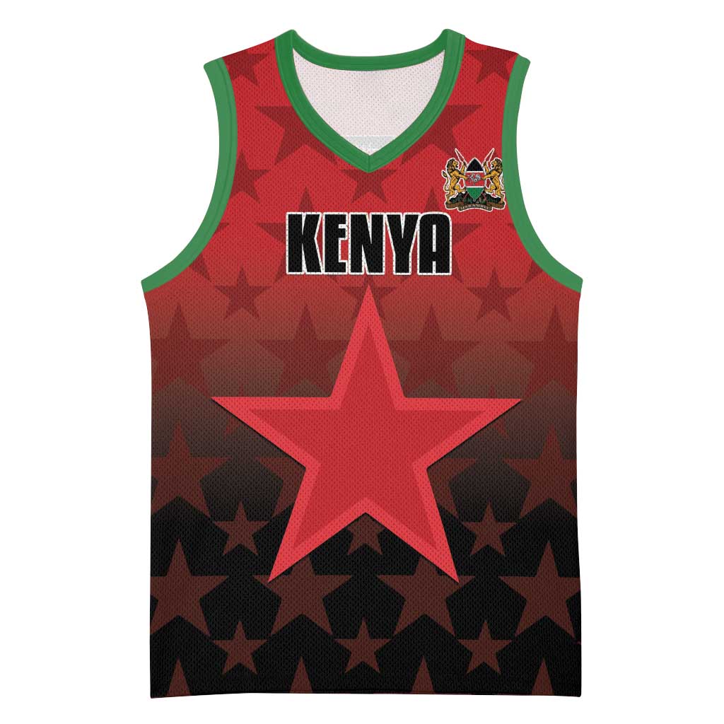 Custom Kenya Football Basketball Jersey Go Harambee Stars - Red Jersey - Wonder Print Shop