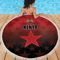 Kenya Football Beach Blanket Go Harambee Stars - Red Jersey - Wonder Print Shop