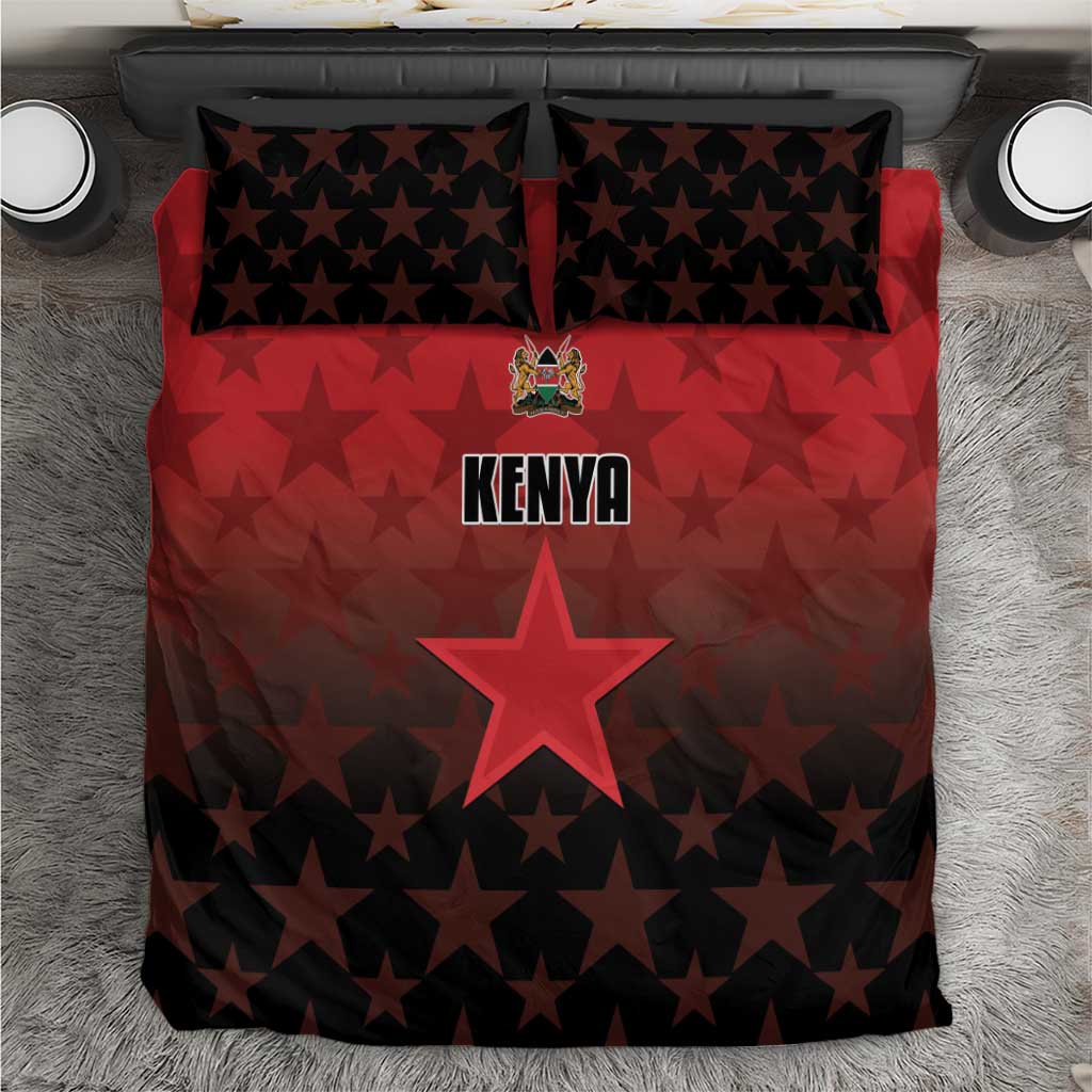 Kenya Football Bedding Set Go Harambee Stars - Red Jersey - Wonder Print Shop
