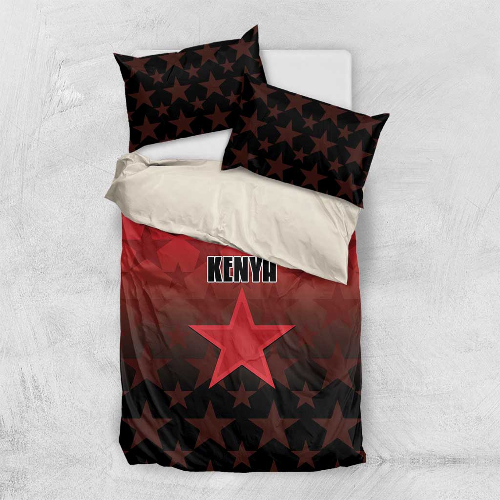 Kenya Football Bedding Set Go Harambee Stars - Red Jersey - Wonder Print Shop